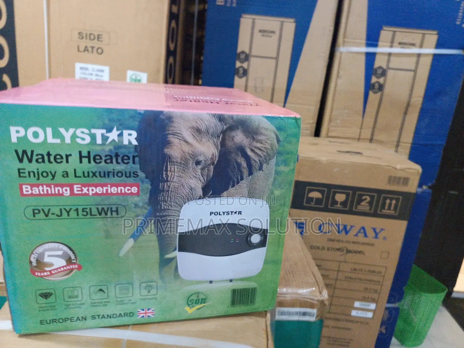 Polystar 15 Litres Vertical Electric Water Heater – Fast Heating