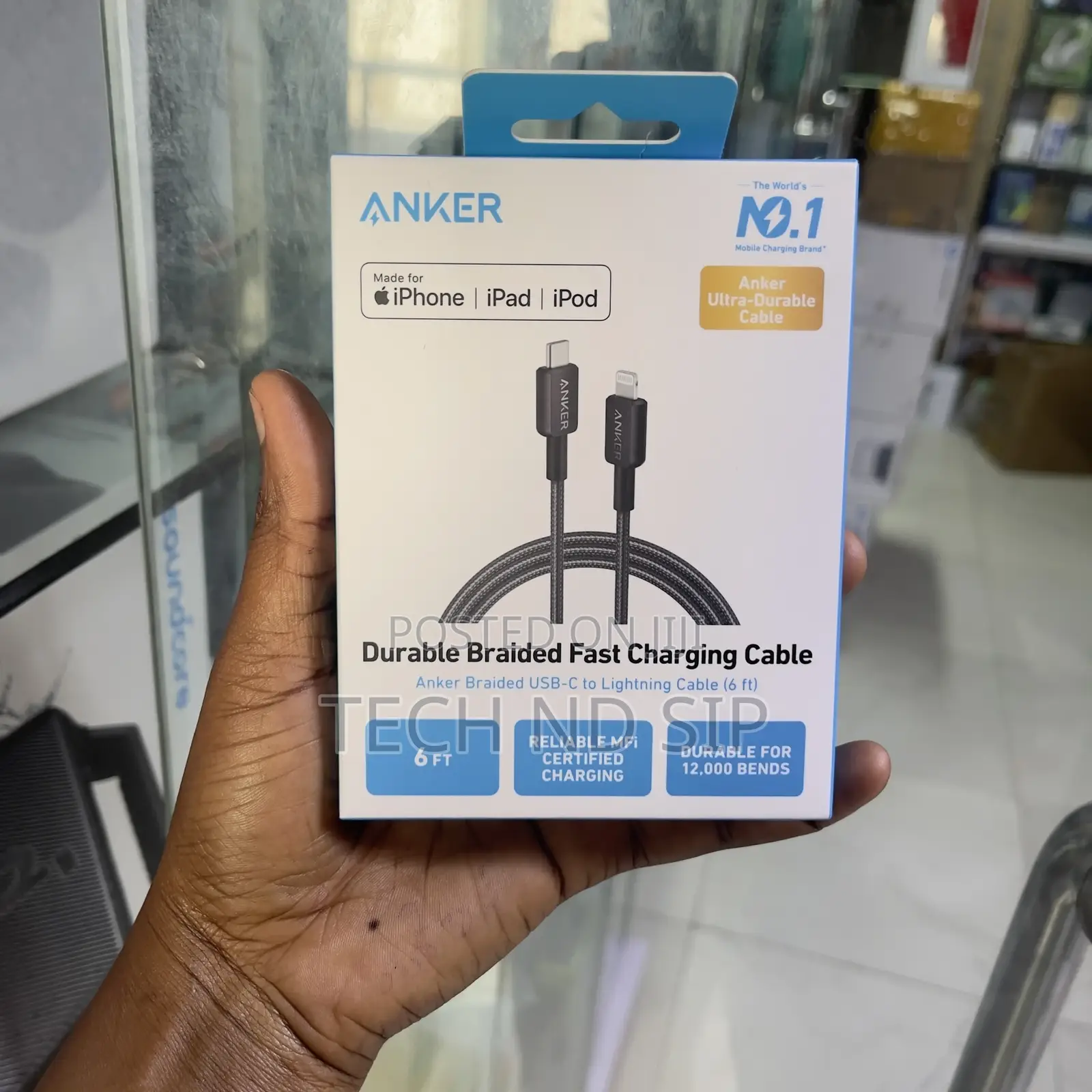 Anker 322 USB-C to Lightning Cable (6ft/1.8m)