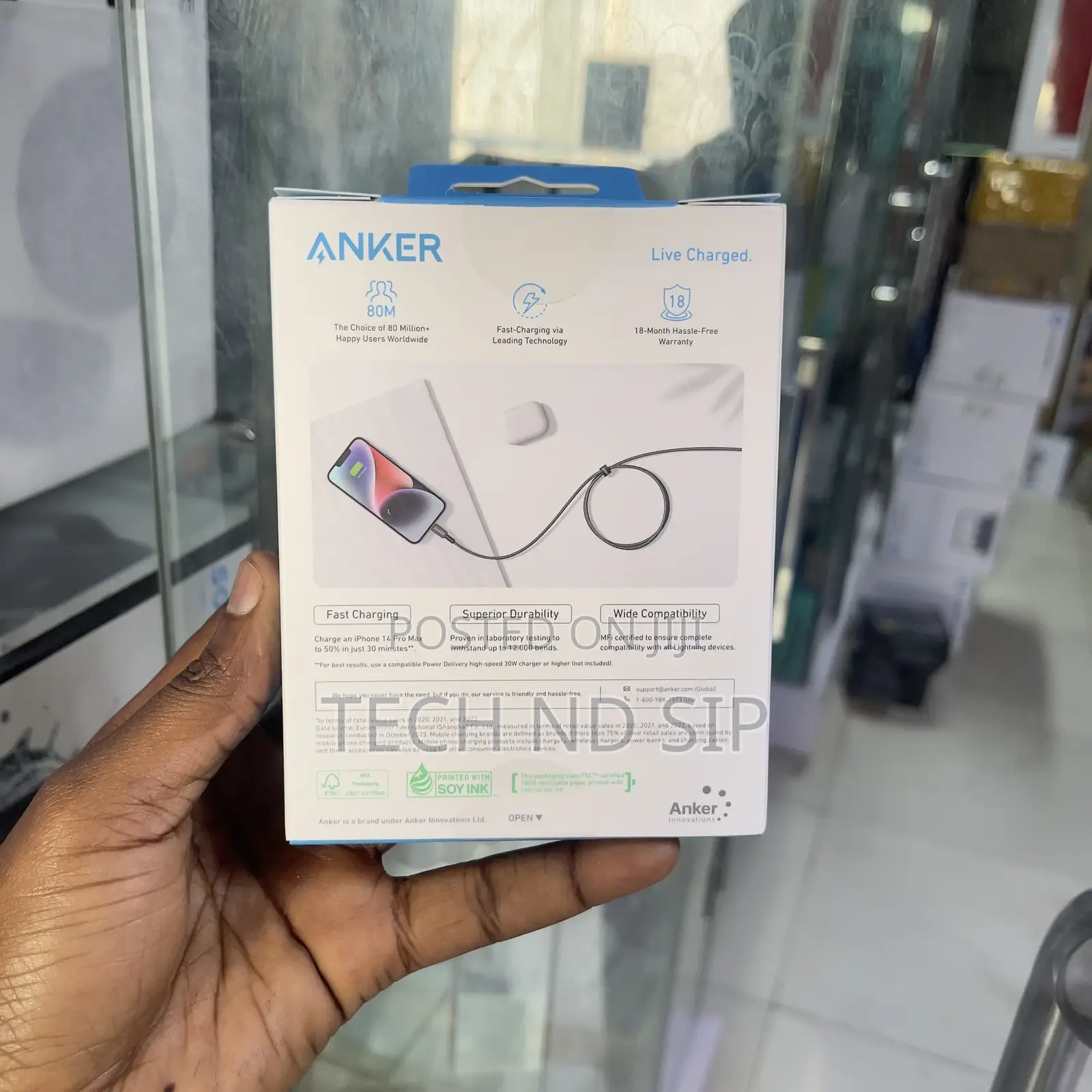 Anker 322 USB-C to Lightning Cable (6ft/1.8m)