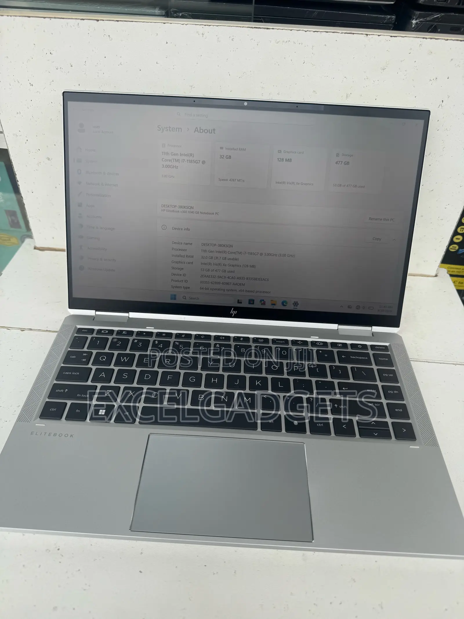 Laptop HP EliteBook 1040 G8 32GB Intel Core i7 SSD 512GB
