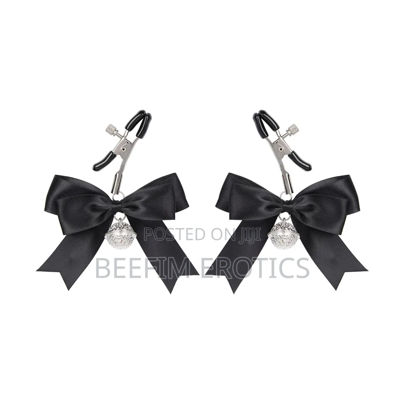 Bow Nipple Clamps Clips, Non Piercing Nipple Rings, Adjustable-2Pair