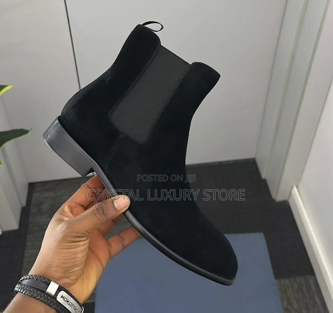 Christian Louboutin Quality Luxury Men Suede Boots
