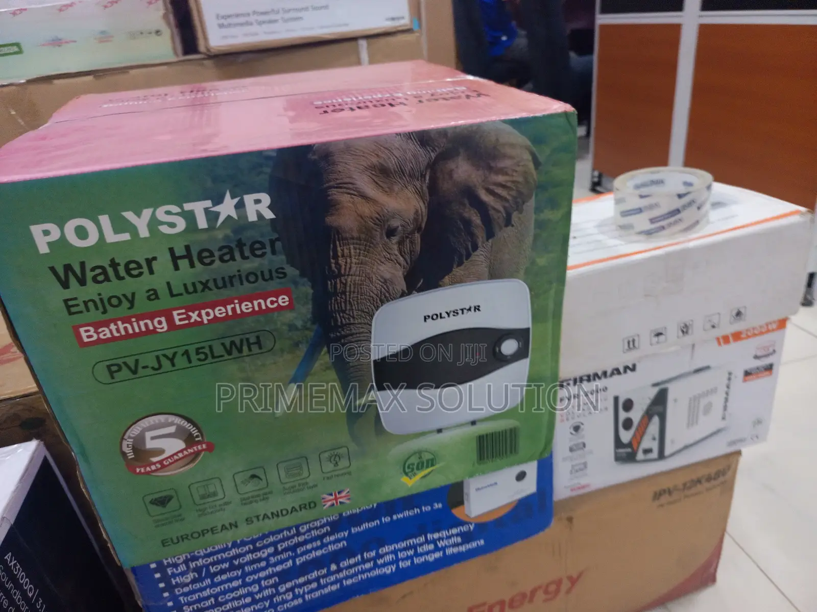 Durable Polystar PV-JY15LWH 15L Vertical Water Heater