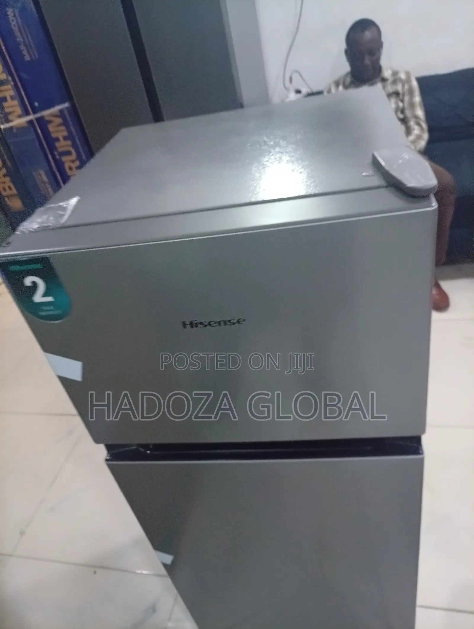 Hisense REF 172DR 124 Litres Silver Double Door Fridge