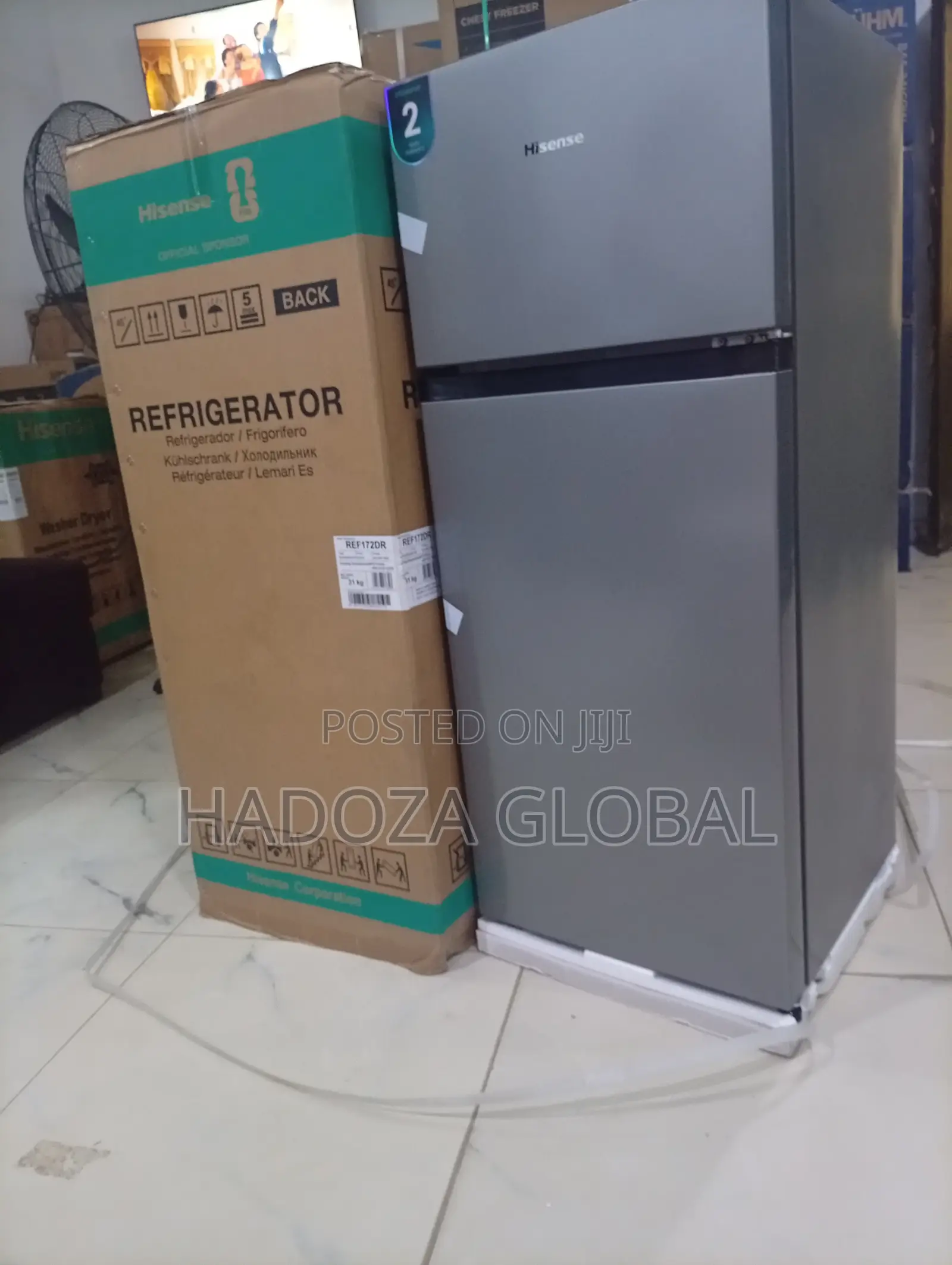 Hisense 172DR Top Mount Freezer Refrigerator 124L