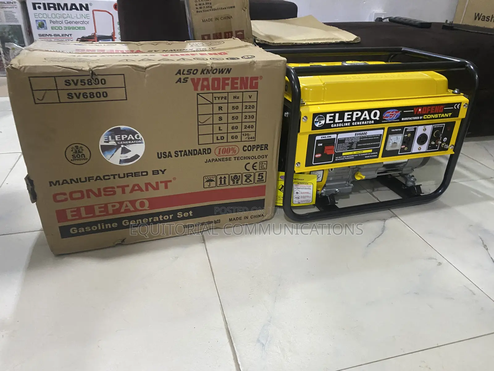 Elepaq SV6800 Quality Petrol Generator
