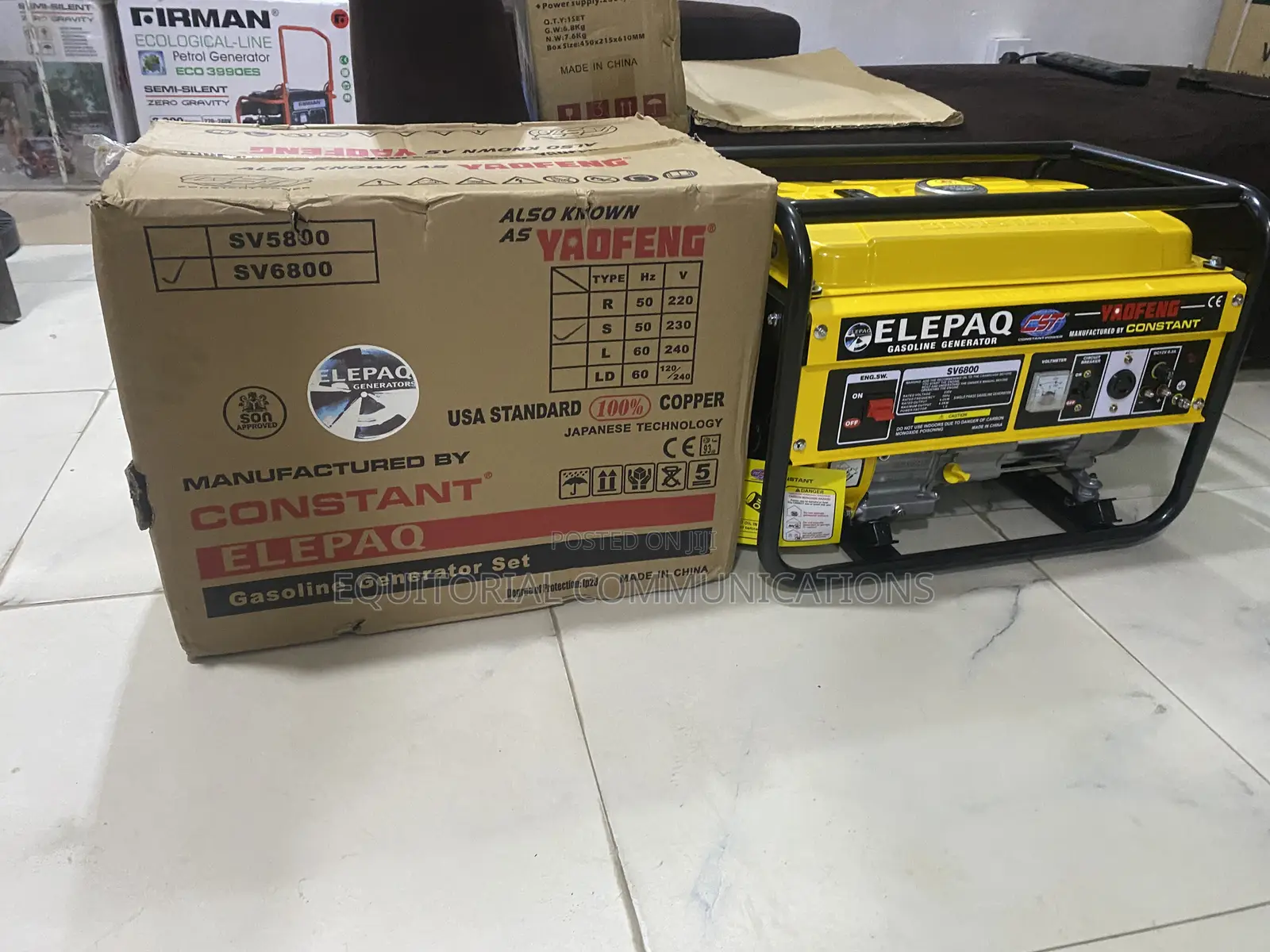 Elepaq SV6800 Heavy Duty Generator