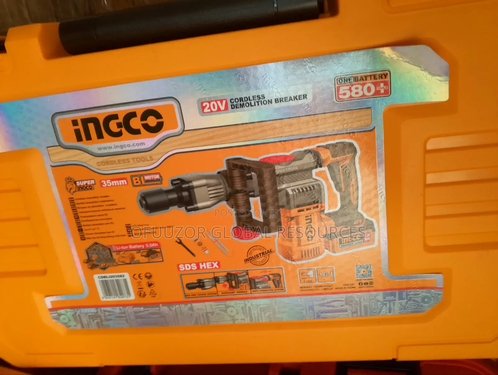 Ingco Cordless Demolition Breaker 20V