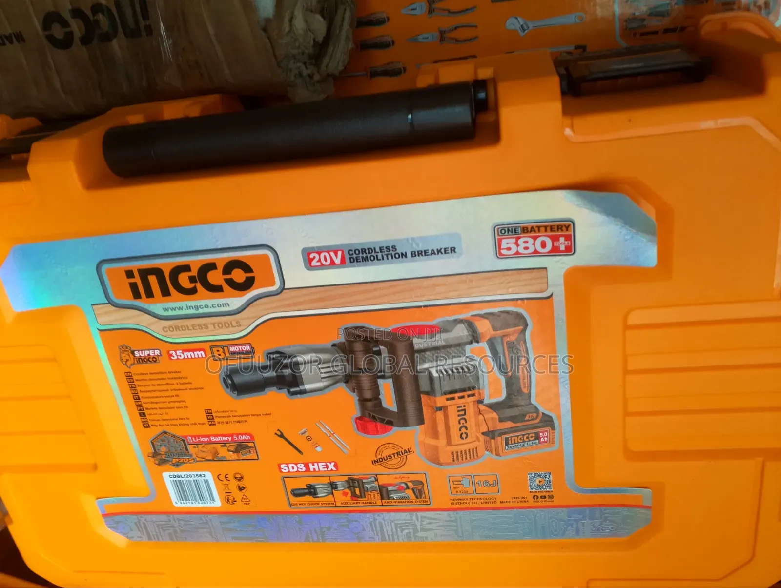 Ingco Cordless Demolition Breaker 20V