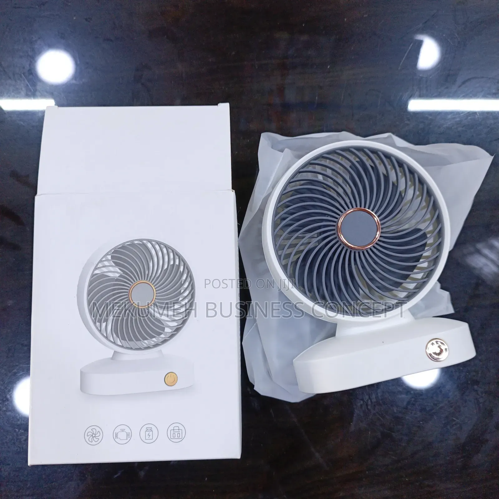 Mini Rechargeable Desktop Fan