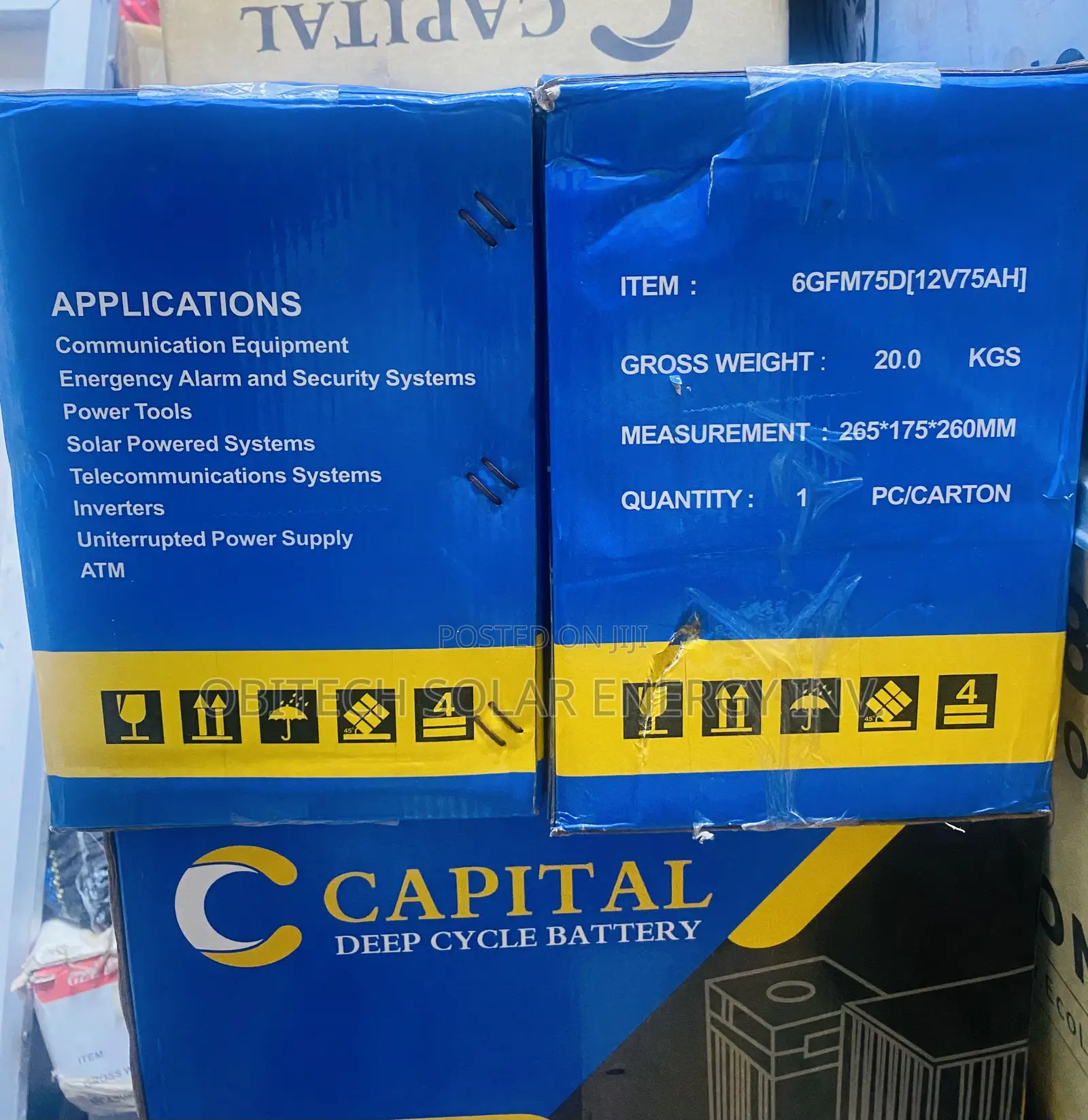 75ah 12v Capital Deep Cycle Battery