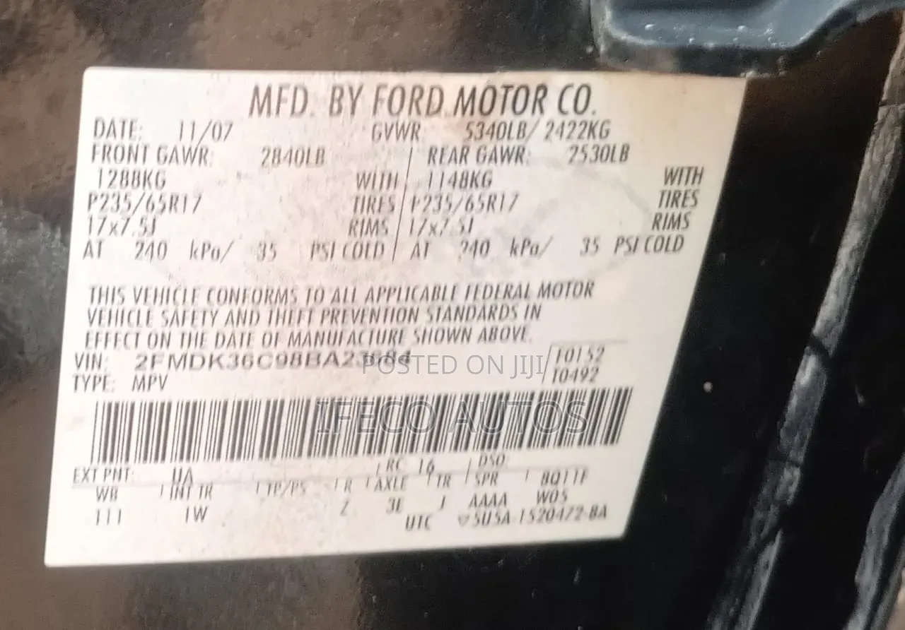 Ford Edge 2008 Black