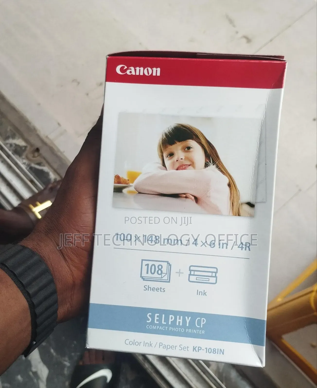 Genuine Canon KP-108IN Color Ink and Photo Paper Set