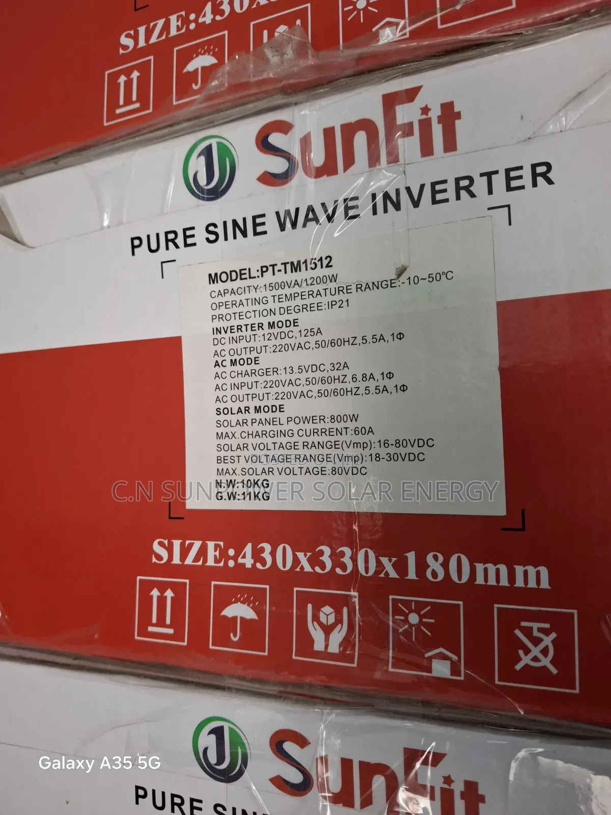 1.5kva/12v Sunfit Hybrid Solar Inverter