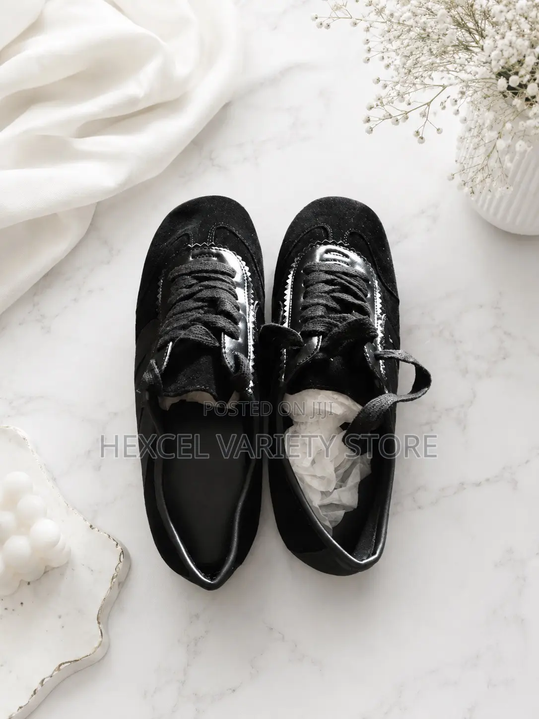 Luxury Black Lace-Up Casual Shoes – Stylish & Comfortable