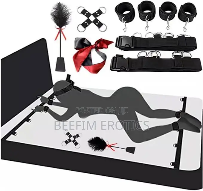 Bed BDSM Bondage Accessories Restraints Kit With Eye Mask Sex Toys