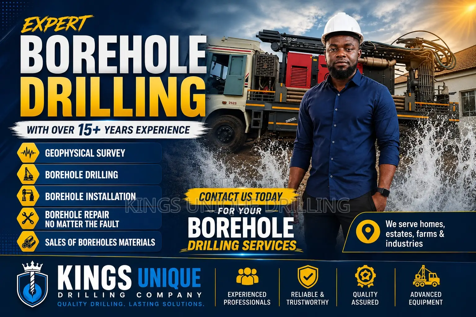 15+ Years Borehole Experts | Professional Drilling, Survey & Repai