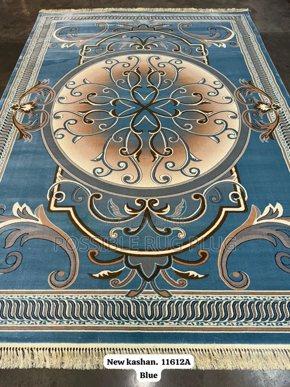 Red Kashan Center Rug