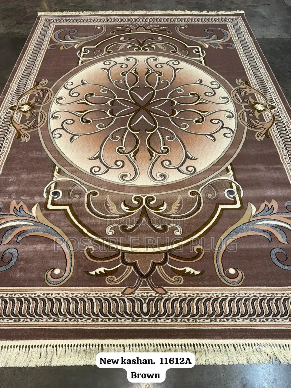 Red Kashan Center Rug