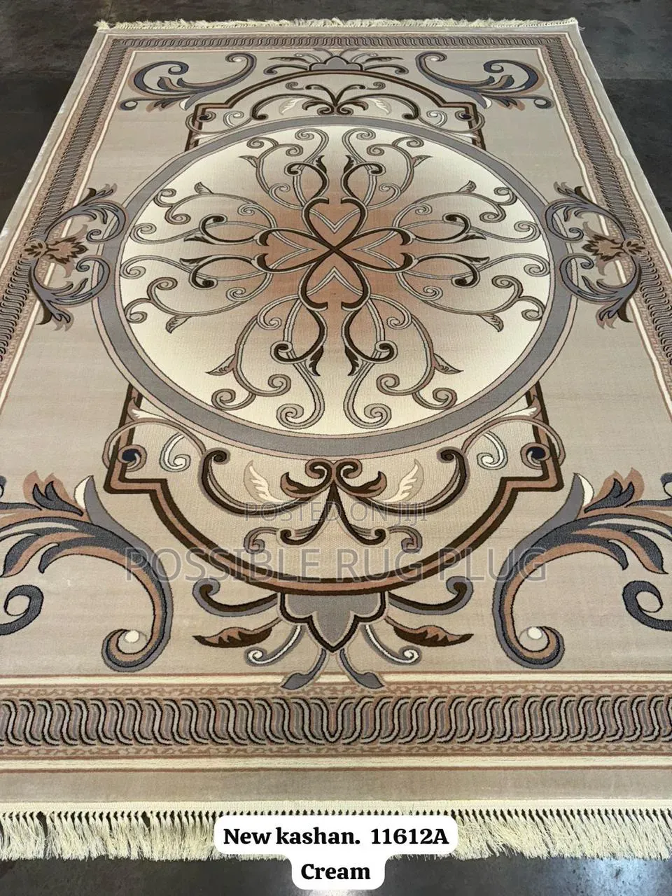 Red Kashan Center Rug