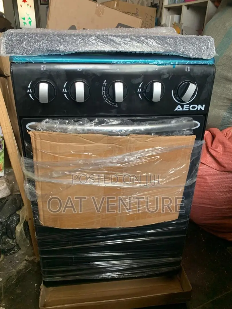 Brand New Aeon 3+1 Standing Cooker (3 Gas Burners, 1 Electric Hotplate