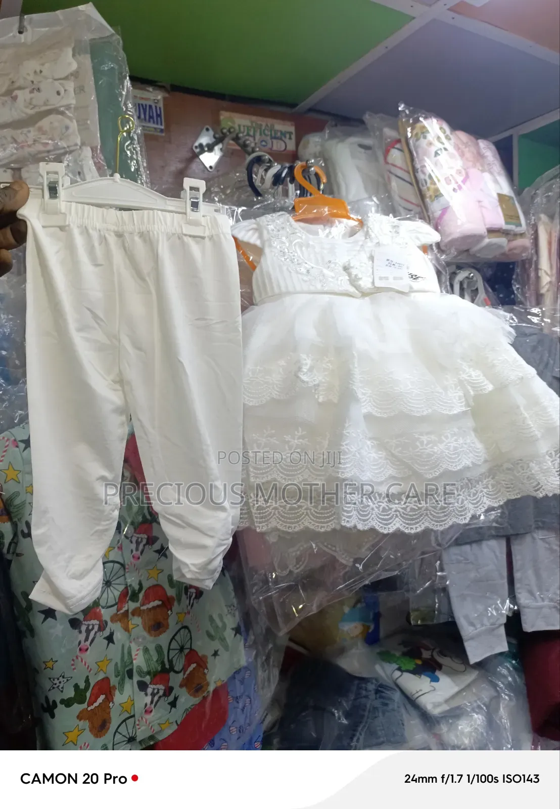 Girls Turkey Christening Gown and Leggings  for Naming,dedication 2pic
