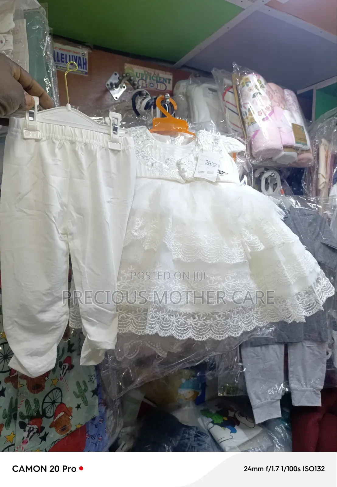 Girls Turkey Christening Gown and Leggings  for Naming,dedication 2pic