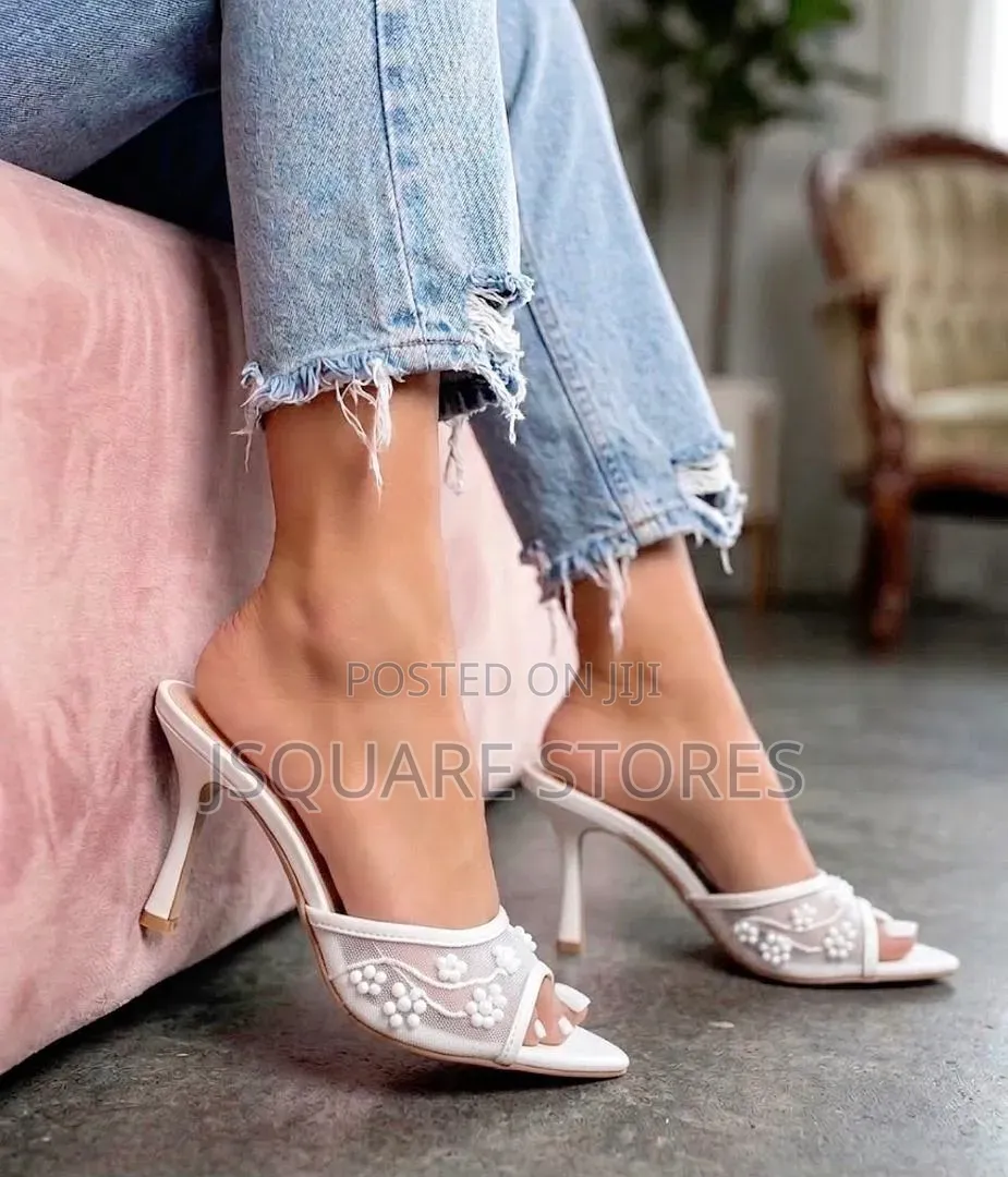 Ladies Heeled Slippers Available In