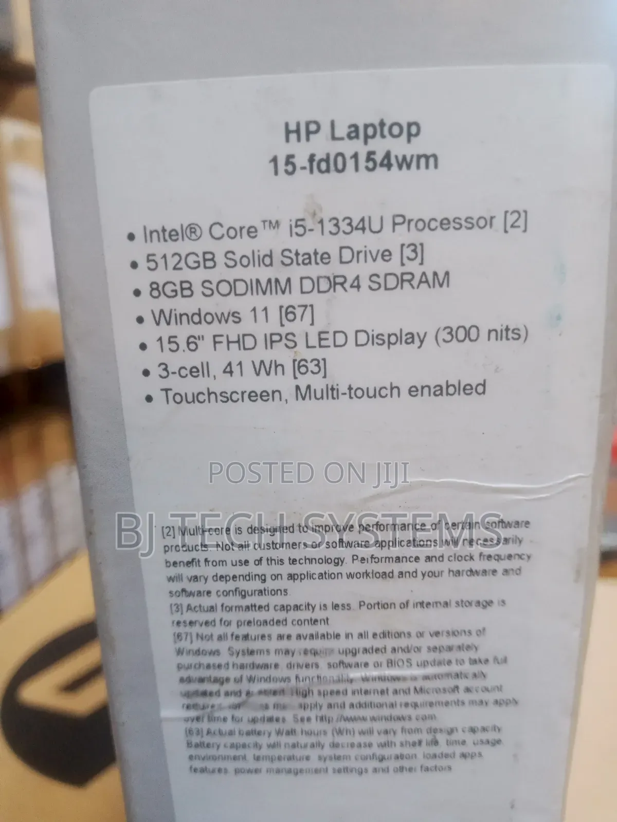New Laptop HP 15 8GB Intel Core i5 SSD 512GB