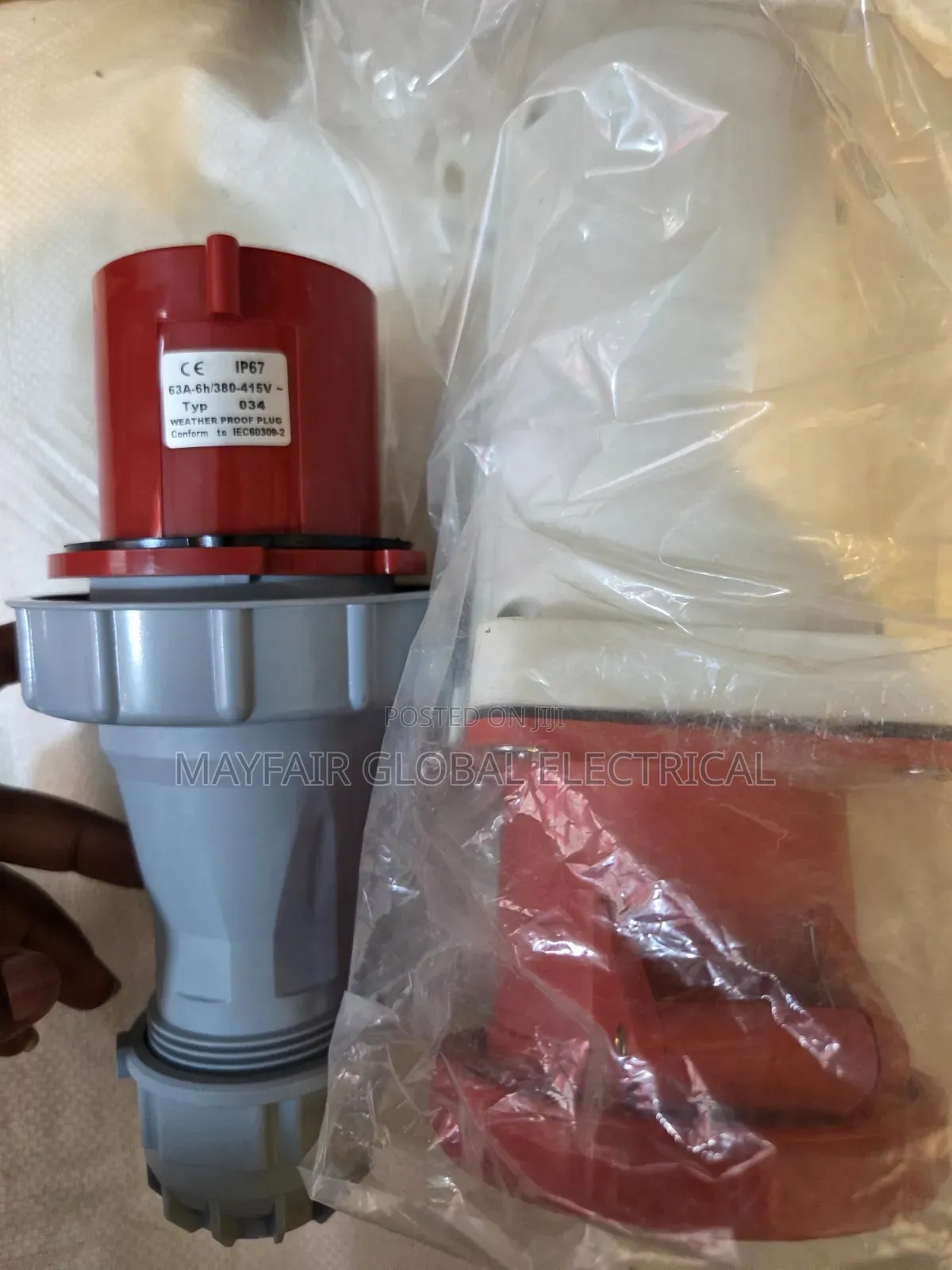 Original Heavy-Duty 63A 4pin Industrial Socket