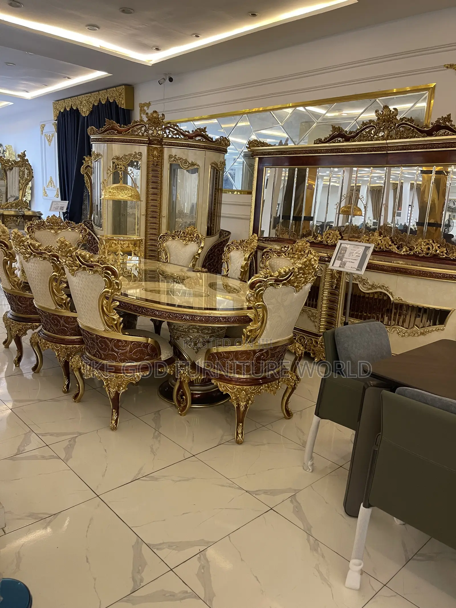 Full Set of High Classic Turkish Royal Fabric Sofa Chair