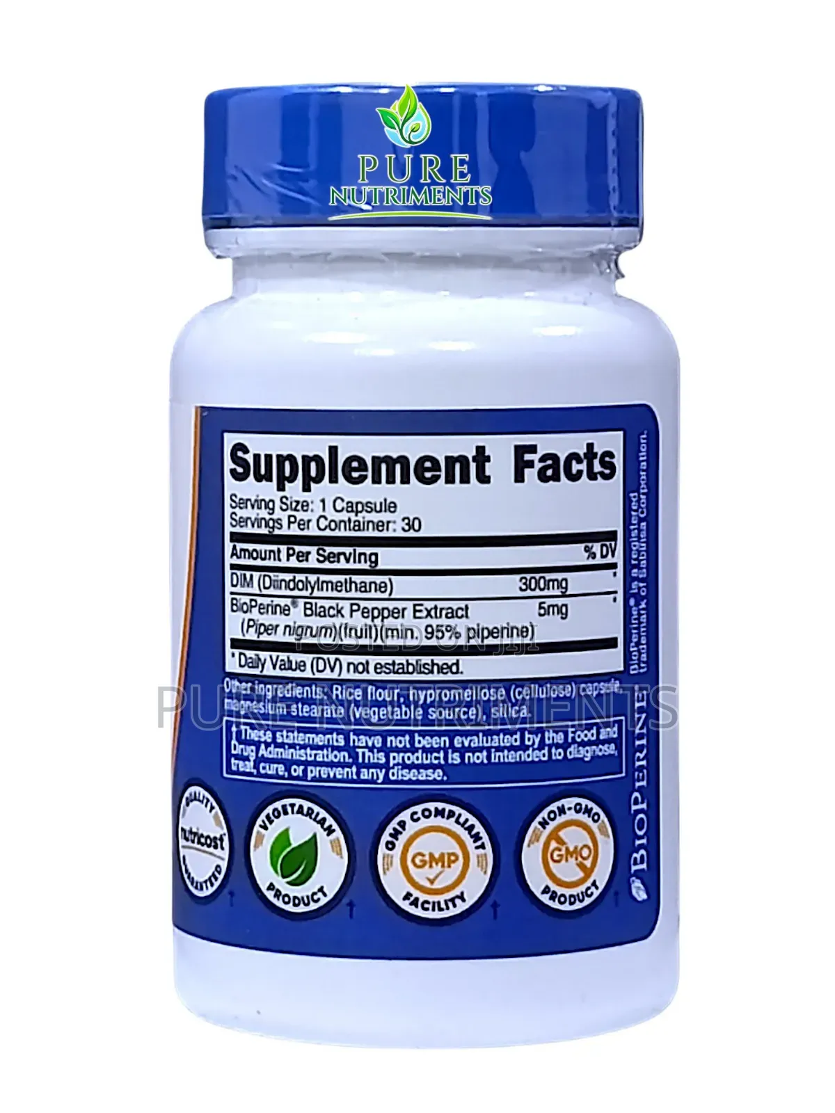 Nutricost DIM Diindolylmethane 300mg 30 Veggie Caps_ Hormonal Balance