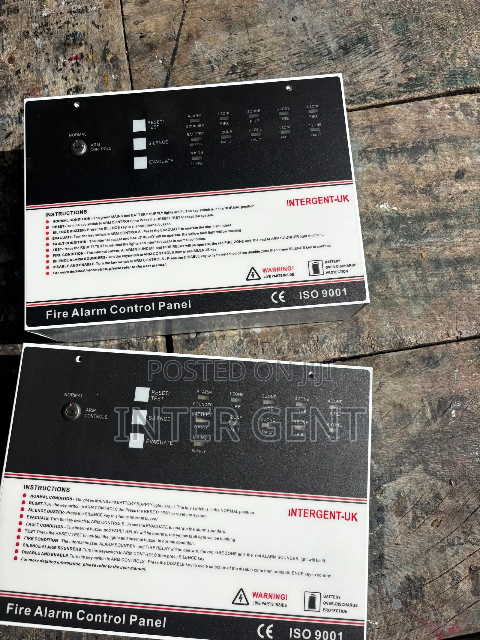 2 Zone Fire Alarm Control Panel Conventional Intergent Uk