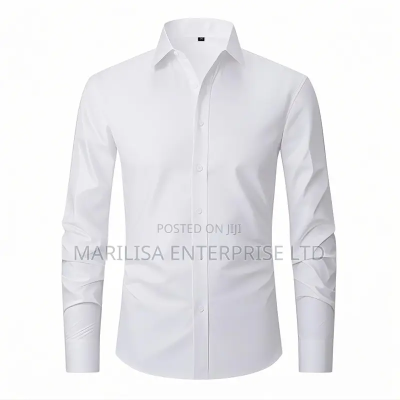 Unisex Slim-Fit Long-Sleeve Dress Shirt (Button-Down Shirt)