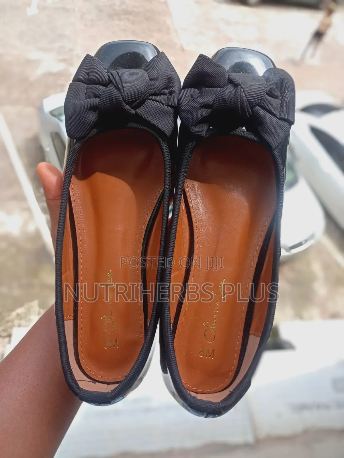 Classic Comfortable Patent Black Flat Shoes (Relieves Foot Pain)