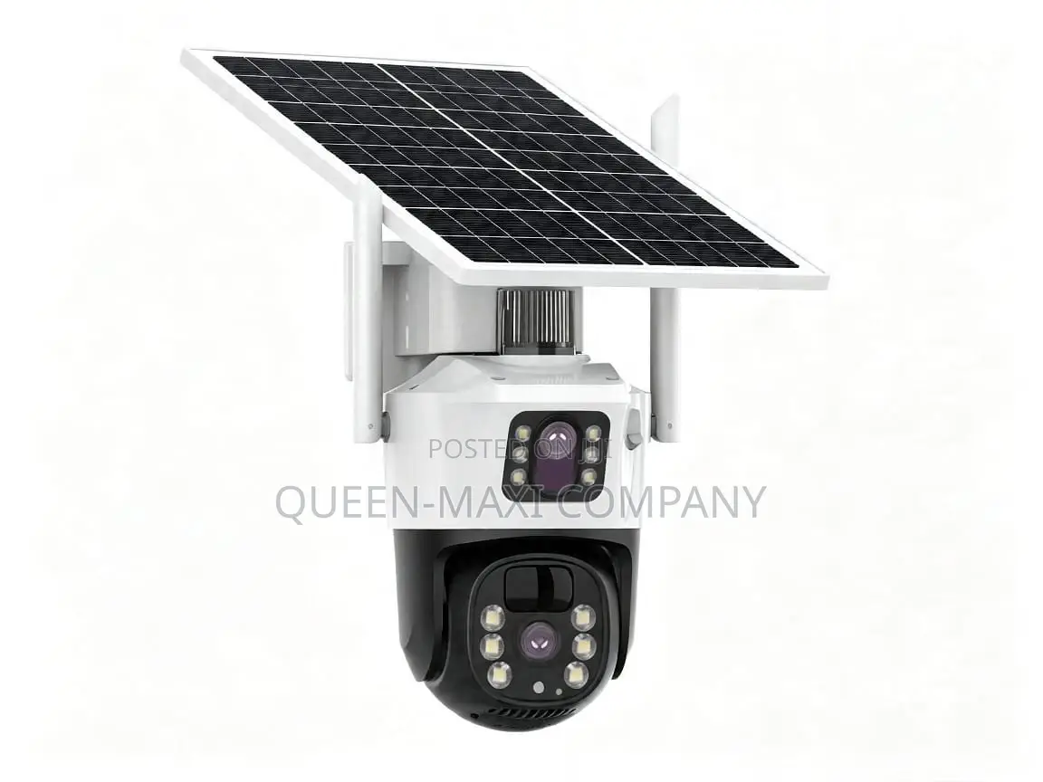V380 Dual Lens PTZ Sola Camera With Battery Backup