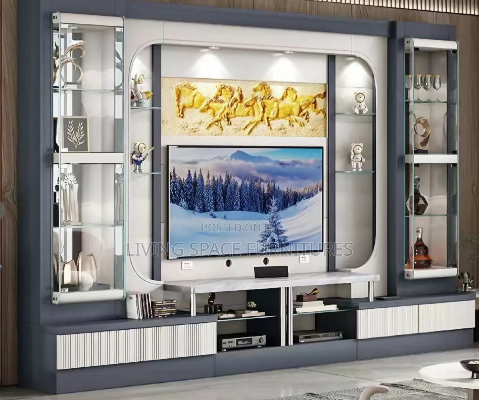 Luxurious Room Divider TV Cabinet
