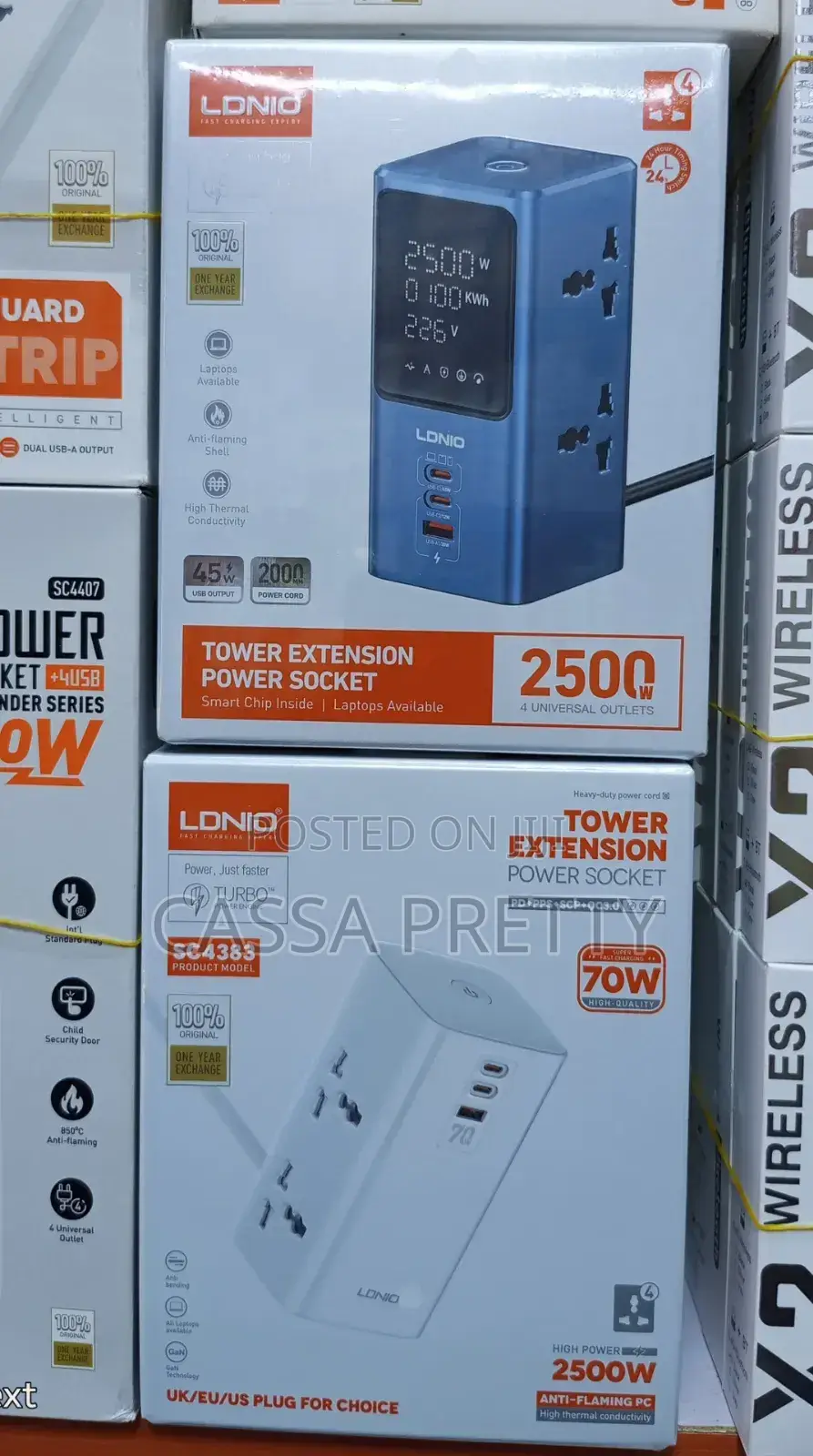 LDNIO 2500W Tower Extension Power Socket.