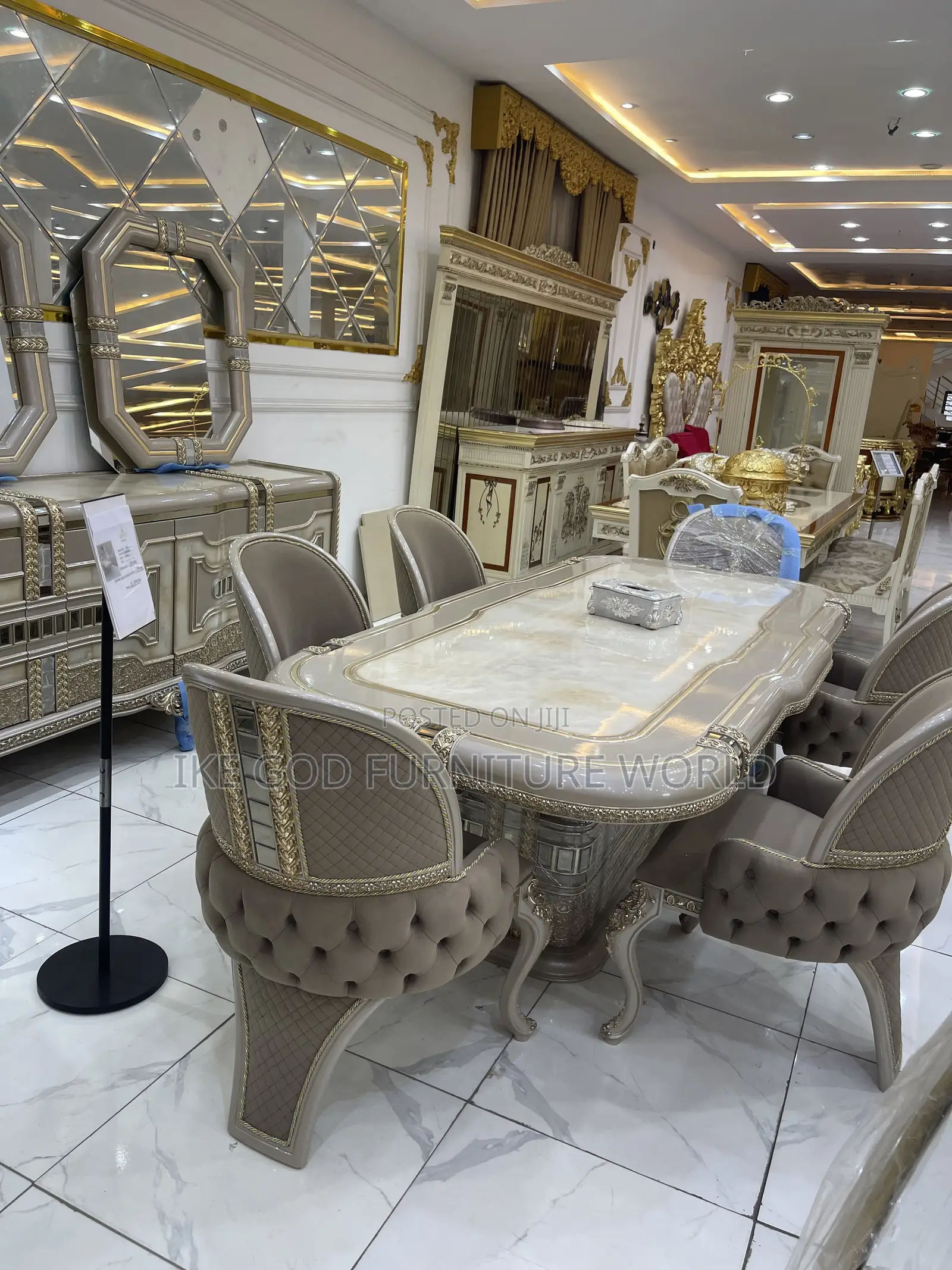 Complete Full Set of High Quality Turkish Royal Fabric Sofa Chair