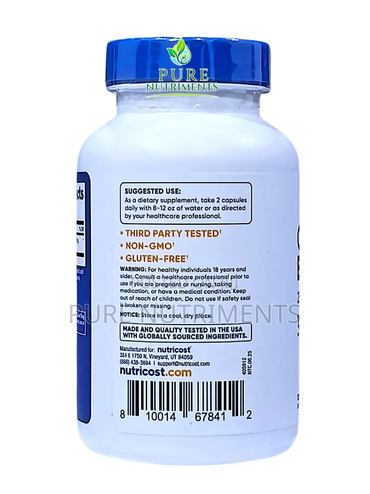 Nutricost Citrus Bergamot 1200mg 120 Caps– Heart, Cholesterol Support