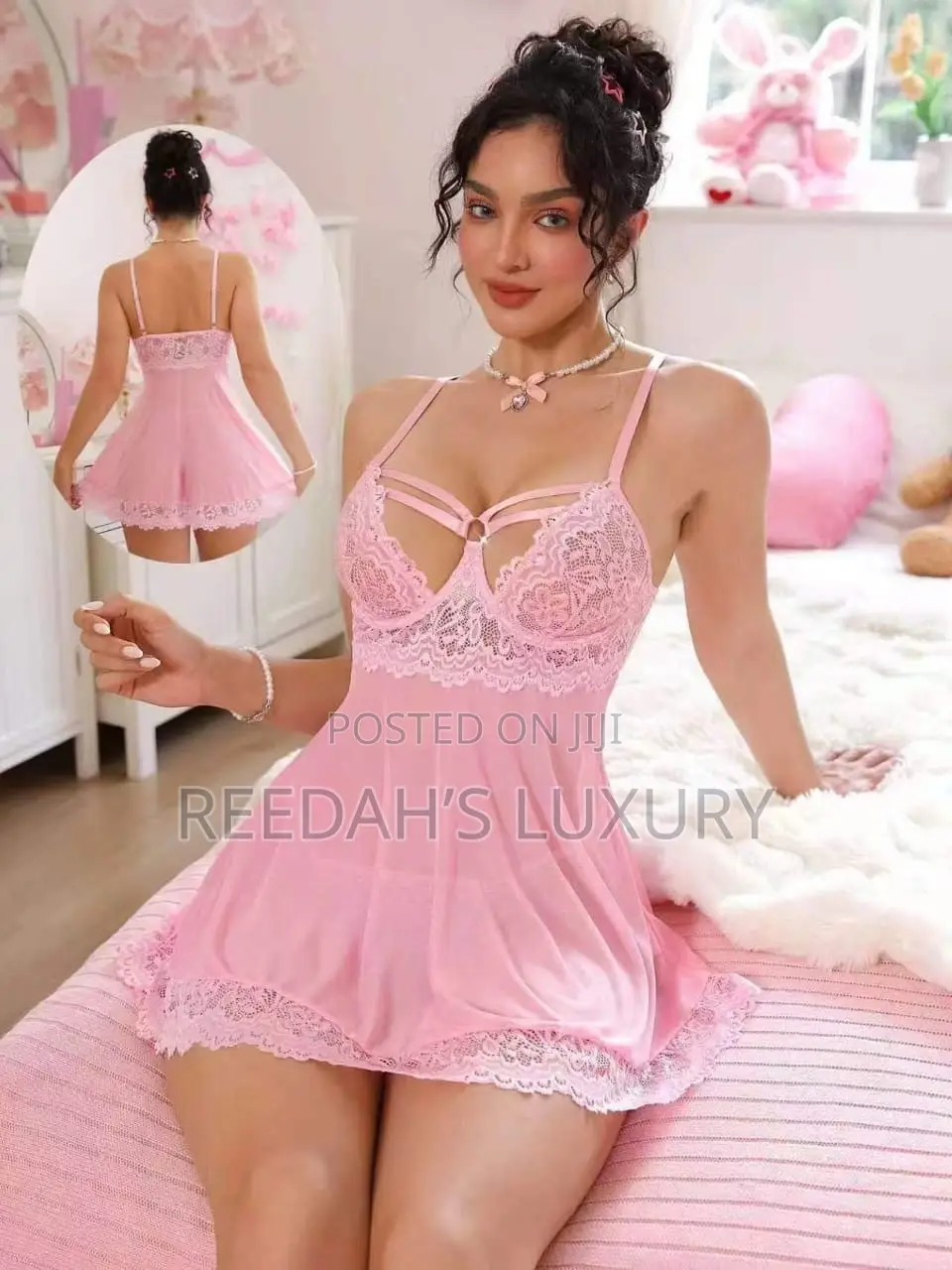 Floral Filled Lingerie Set