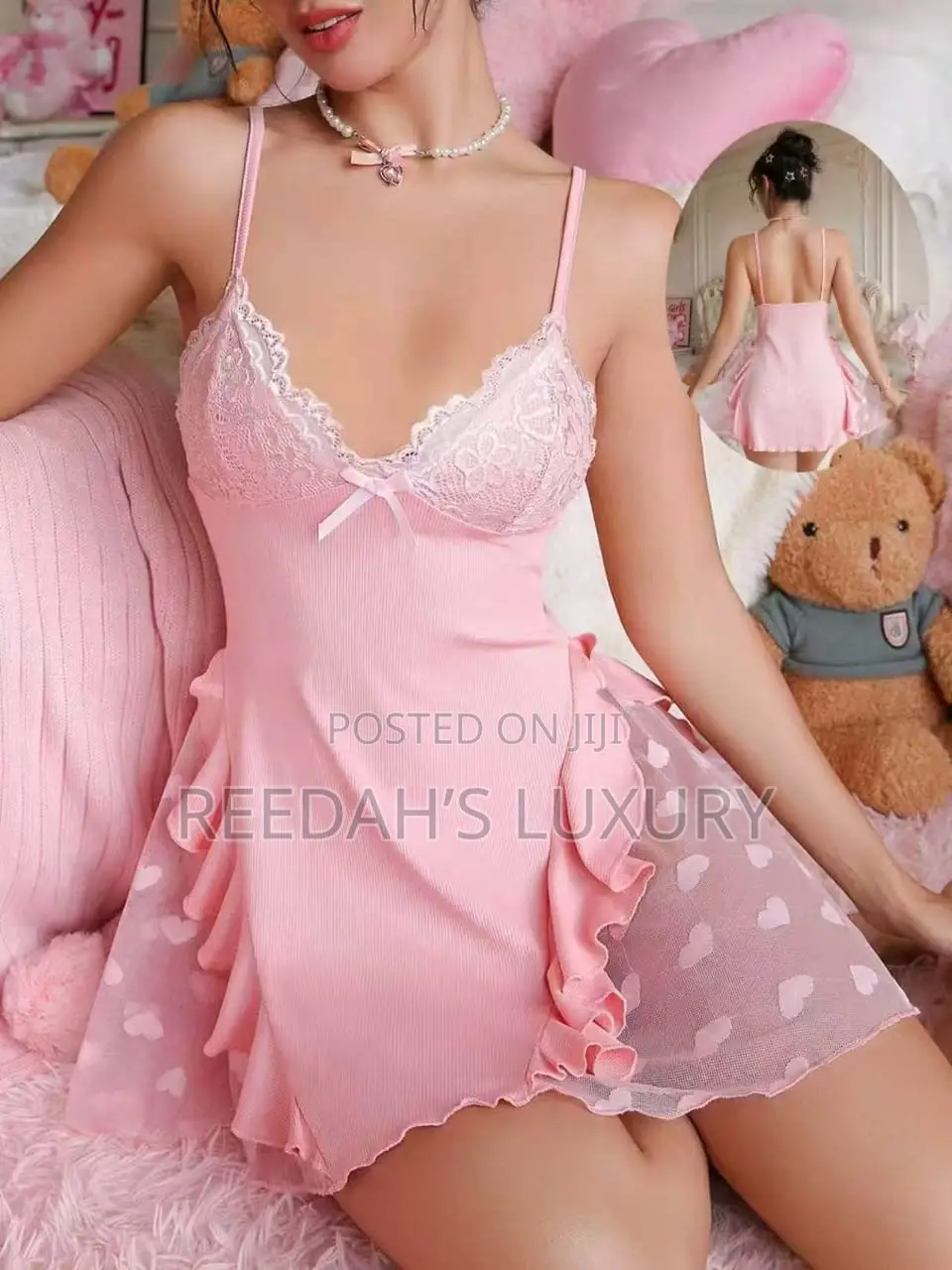 Floral Filled Lingerie Set