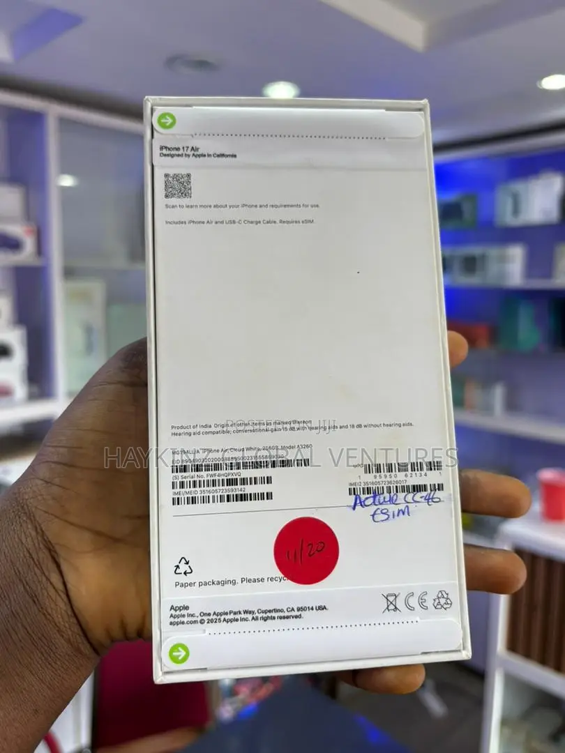 New Apple iPhone Air 256 GB White