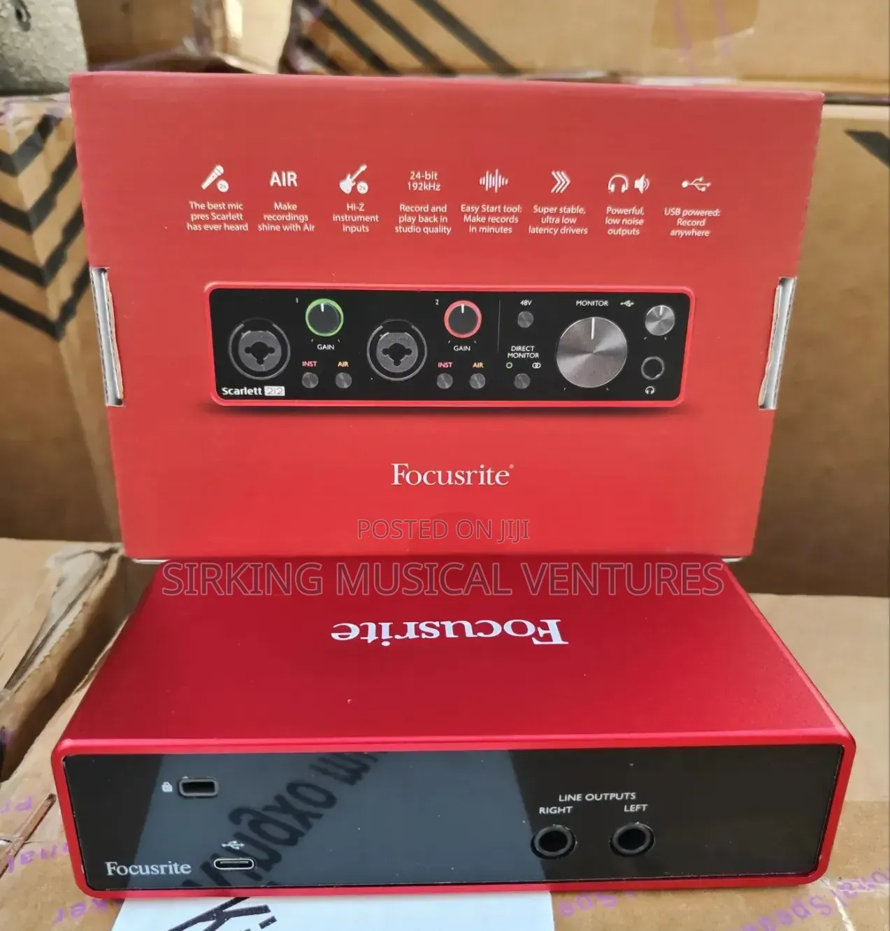 Scarlett 2i2 Audio Interface, Focusrite Soundcard