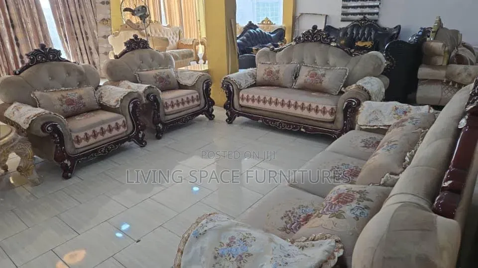 Luxury Royal Sofa Fabric Chairs by 7Seaters