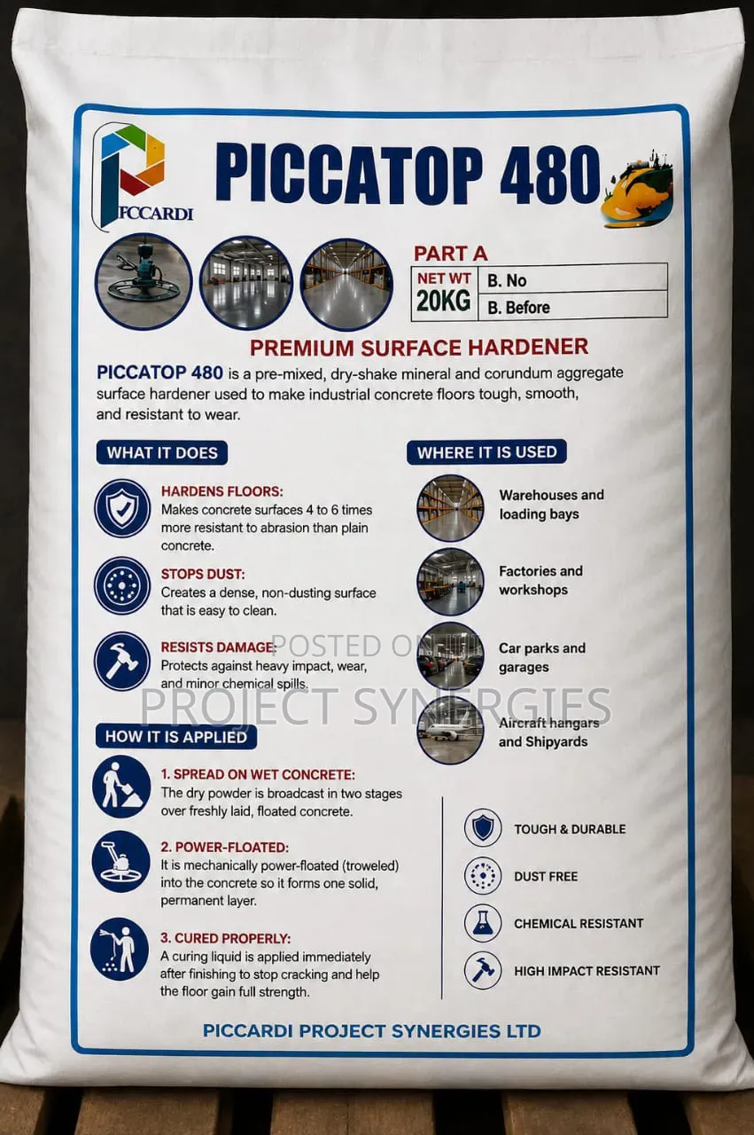 PiccaTop 480 - CONCRETE FLOOR HARDENER
