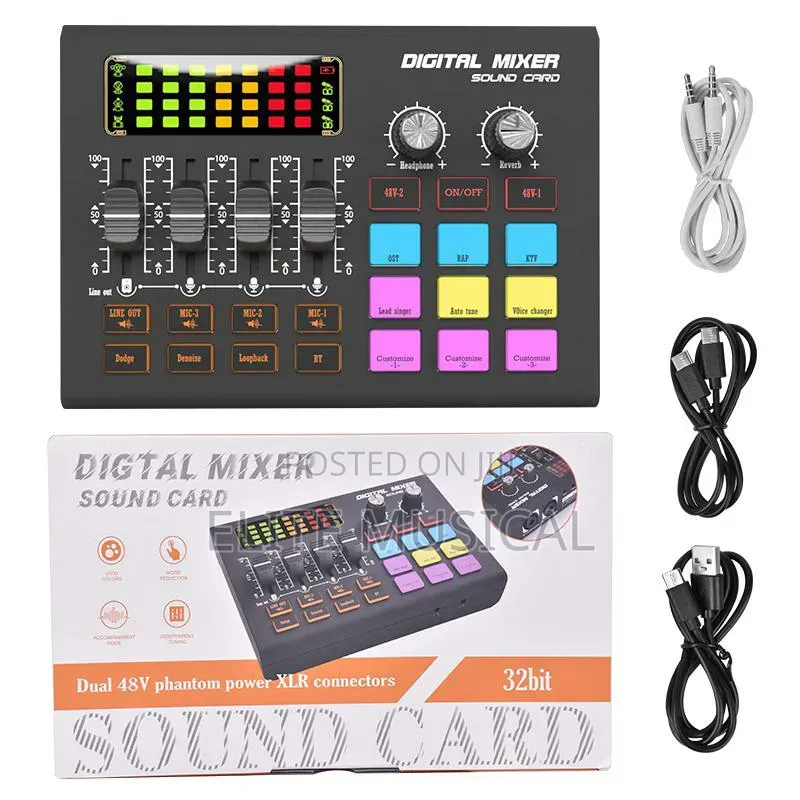 Professional Digital Mixer Live Sound Card