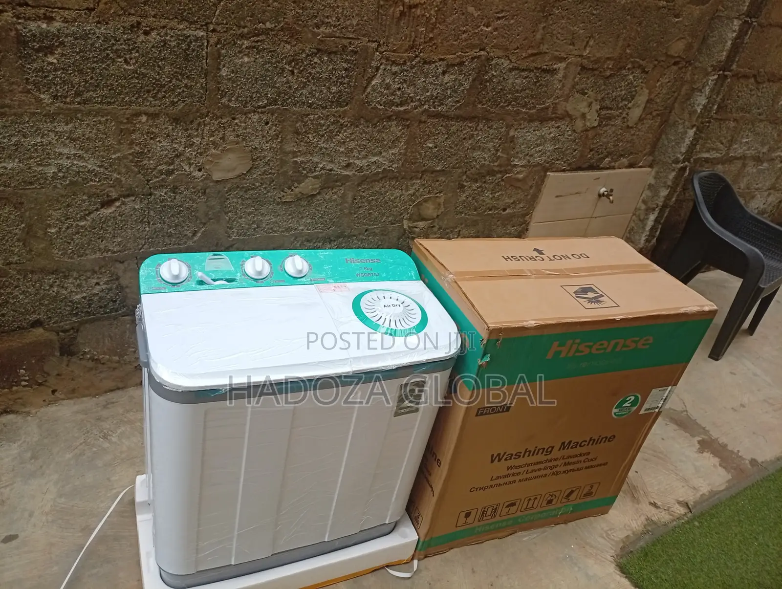 Hisense 7.5kg Automatic Washer – Powerful Wash Cycles for Daily Use