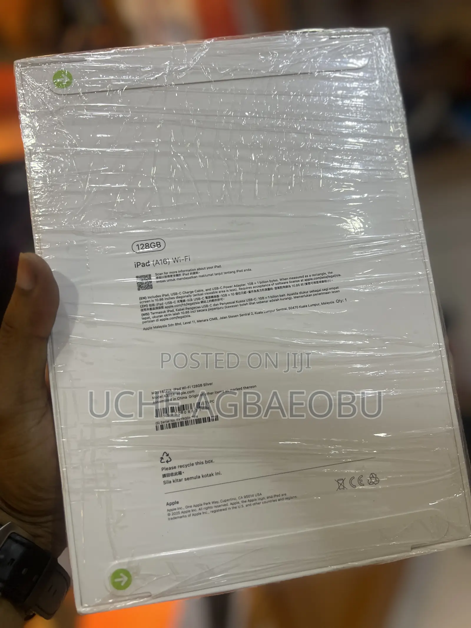 New Apple iPad Air 11 (2025) 128 GB Silver