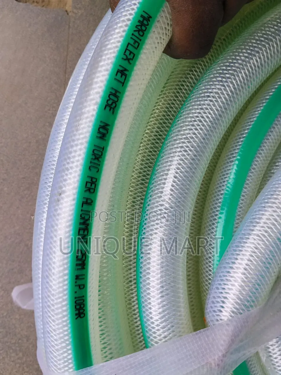 1-1⁄2" (40mm) Non Toxic Food-Grade Braided PVC Hose. By 50meters